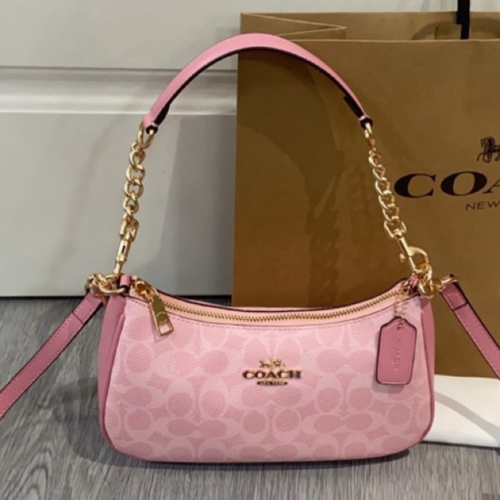 Coach Teri Shoulder Bag In Signature Canvas CA933 - Picture 3 of 9